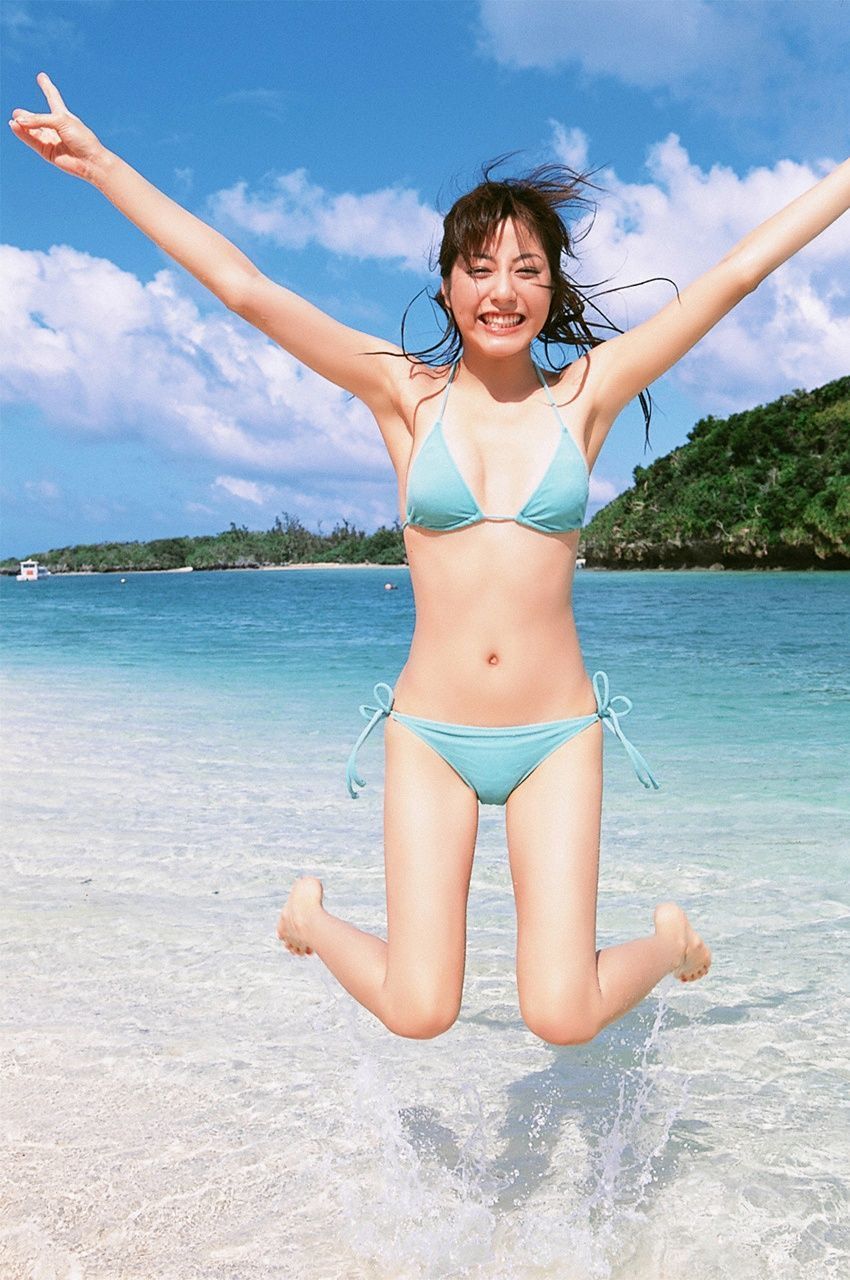 Asian Yumi Kai From Penthouse Wearing Blue Bikini
