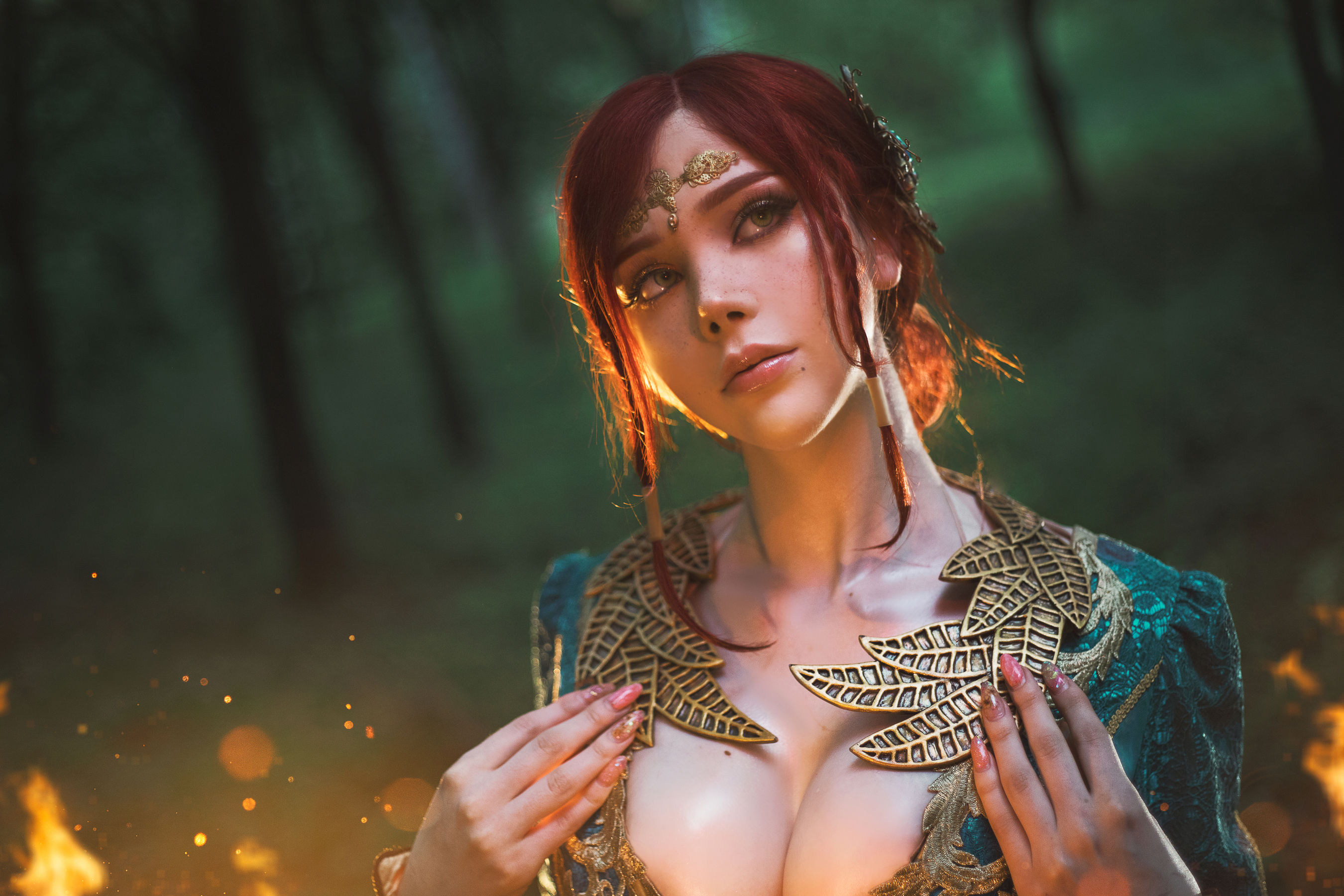 Triss the witcher 3 cosplay фото 51